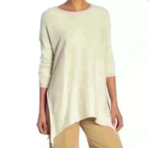 Cloth. By Design Oversized Tie Cream Sweater
